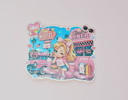 Girly Pink-sticker