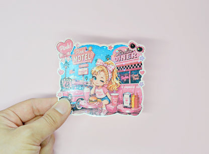 Girly Pink-sticker