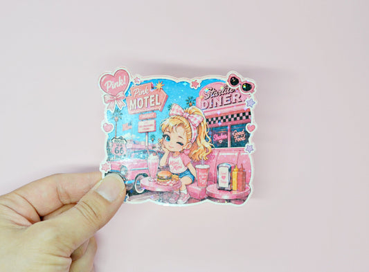 Girly Pink-sticker